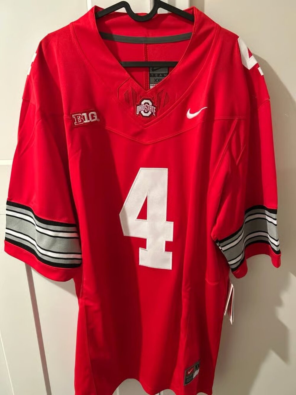 Jeremiah Smith Vapor Jersey 4 Stitched Scarlet Red